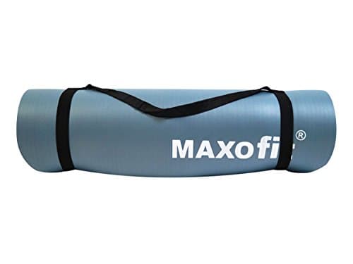 MAXOfit® yoga mat with carrying strap 180x60 cm light blue, 65866, also suitable as an underlay for your sports equipment
