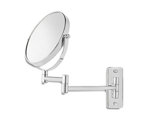 Makeup Mirror, Wall Mirror Two-Sided Swivel Mounted Mirror With 7x Magnification