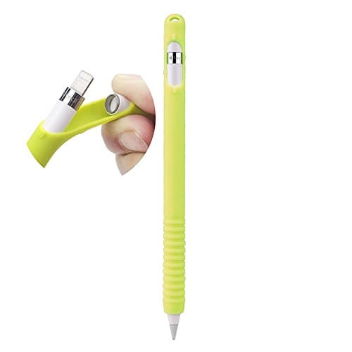 Leeko Apple Case Skin for iPad Pro- Apple Pencil Case Holder Sleeve Pouch Compatible with iPad Pro 9.7 and 12.9 (Yellow)