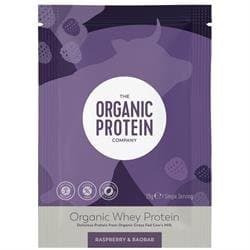 Raspberry & Baobab Organic Whey Protein Powder 25G by The Organic Protein Company