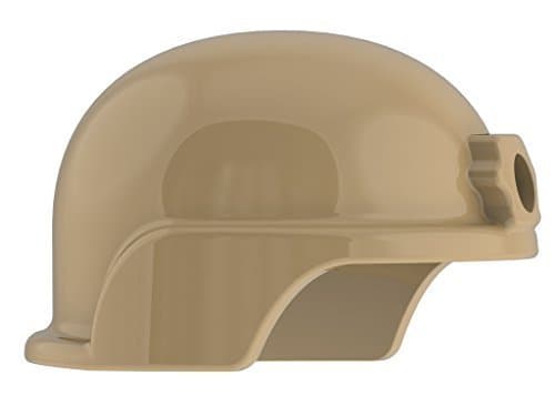 5 Combat Brick Custom Modern Fight Helmet for LEGO ® Figurines dark tan