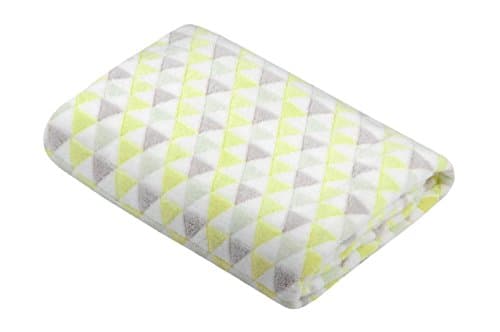 Lovely Casa Cacti Blanket Throw, Polyester, yellow, 130 x 160 cm