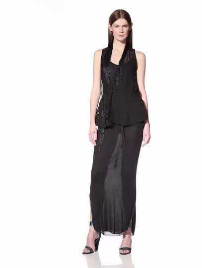 Ann Demeulemeester Women's Indus Vest, Black, 40 FR