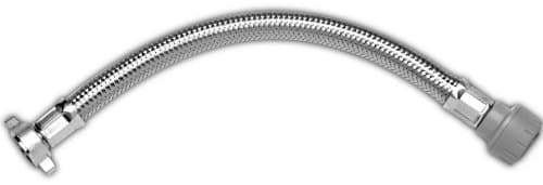 Polyplumb Push Fit Flexible Tap Connector 22mm x 3/4-inch x 300mm (Pack of 2)