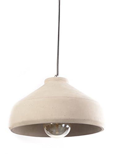 Concrete Pendant Lamp - Designer Industrial Modern Ceiling Pendant Lighting - Light Grey - WEC001