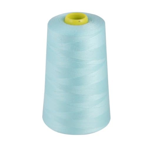 OVERLOCKING THREAD - OVERLOCKER THREAD - POLYESTER THREAD - INDUSTRIAL SEWING THREAD - 4 X 5000 YARD SPOOLS - BIG COLOUR SELECTION INCLUDING: BLACK WHITE RED BLUE CREAM NAVY PURPLE PINK GREEN GREY BROWN OLIVE SKY GOLD (TURQUOISE 369)
