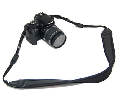 Neoprene Neck Strap with Quick Release Buckle for Digital SLR, Camcorder, Binocular (Straight/Black)
