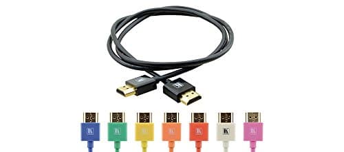 C-HM/HM/PICOBK1 Ultra Slim HDMI Cable 4k High Speed With Ethernet Black 0.3m (1ft)