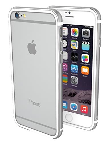 ThanoTech K11 Premium Bumper for Apple iPhone 6 Plus/6s Plus - White/Silver, Case, TPU