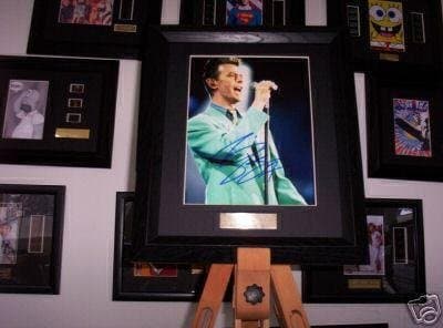 David Bowie Framed Autograph Photo Music Memorabilia