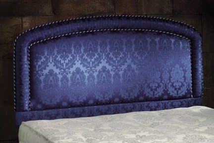 Winsor Double (4ft6) Headboard in Blue Damask Fabric (Fast Delivery Headboard!)