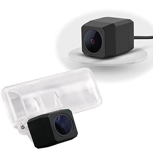 Uni Coba Waterproof Rear View Camera 170 ° Angle Night Vision Car Rear View Camera Parking Aid 628 x 586 Pixel Reversing System with Number Plate Light (Black) for Subaru Impreza WRX STI Sedan Wagon Forester Legacy Exiga BRZ ZC6