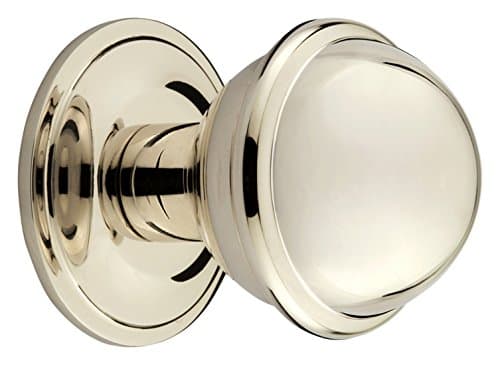 myoh KNB.604.35.8.RDB Rocher Knob with Round Back Plate, 35mm Diameter, Polished Nickel