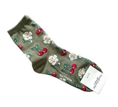 Danapp Creative And Fashion Fruit Lady Cotton Socks (cherry)