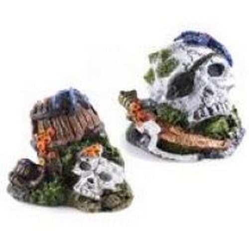 Caldex Classic Small Skull Aquarium Ornament (One Size) (Assorted)