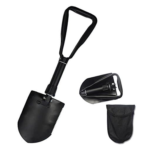 Chinese military folding shovel, multipurpose camping, hiking, doomsday tools, first aid equipment, survival tools, self-defense multifunctional, gardening-tactical army integration tools