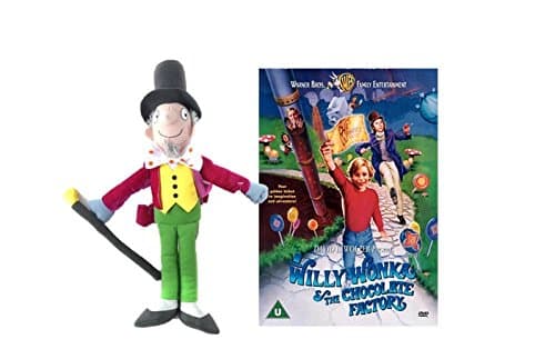 Roald Dahl Willy Wonka Soft Toy with DVD Set