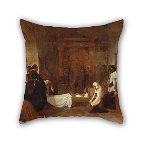 Pillow Case Throw Cushion Covers 18 X 18 Inches/45 By 45 Cm(two Sides) Nice Choice For Relatives Valentine Dance Room Boy Friend Wife Oil Painting Benet MercadÃ - Church Of Cervara (Papal State