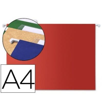 liderpapel A4 Suspension File – Red (Pack of 10)