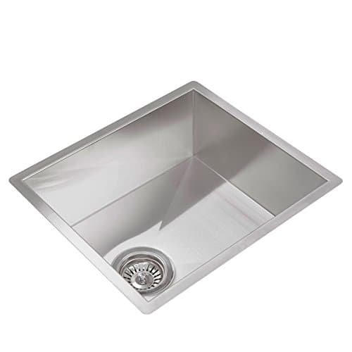 Valle Vancouver 394 x 440mm Single Bowl Undermounted Kitchen Sink - Stainless Steel
