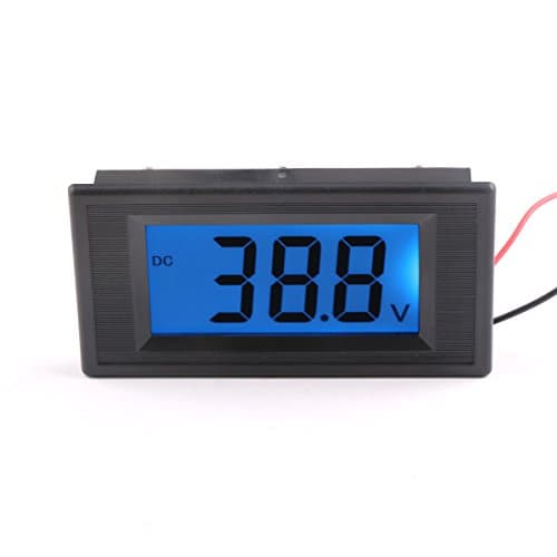 DEOK DC 9V/ 12V/ 24V Digital Voltmeter Battery Car Voltage Tester Gauges Panel Meter LCD Display 2-wire Semi-closed (DC18-80V)