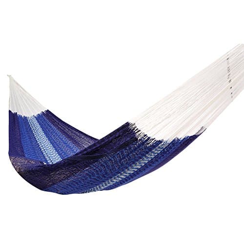 Amber Home Goods Mayan Double Hammock, Blue