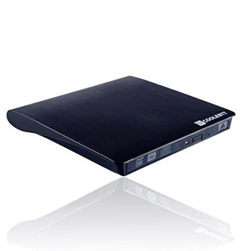 Coolest External DVD CD drive USB 3.0 Ultra Slim SATA External Multi Format CD DVD burner USB3 Portable RW drive Writer Ext for Windows and MAC OS for Apple LG Samsung Lenovo - black