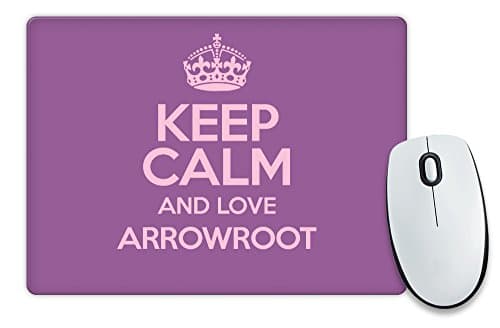 PURPLE Keep Calm and Love Arrowroot Mouse Mat COLOUR 2127