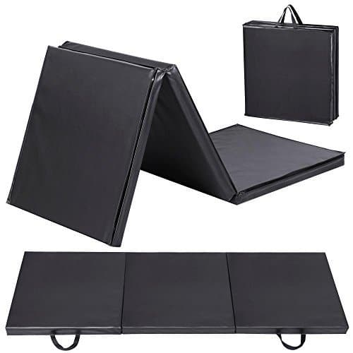 72x24x2 PU Gymnastics Mat Gym Folding Panel Yoga Exercise Tumbling Pad by Globalbid