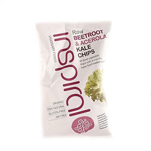 Inspiral Visionary Products | Raw Kale Chips - Beetroot | 1 x 30g