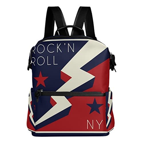 Rock'n Roll NY imperméable léger Sac à dos Campus Sac à dos de voyage Sac à dos