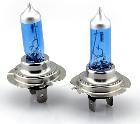 H7 (499) 55w Super White Xenon Look/Effect Upgrade Headlight Bulbs 12V