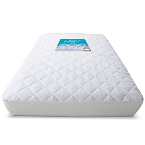 Deulia Waterproof Crib Mattress Protector Hypoallergenic Quilted Crib Fitted Sheets with Deep 9 Inch skirts - Breathable Mattress Pad Outstanding Cradle Mattress Protector - 28" x 52" x 9"