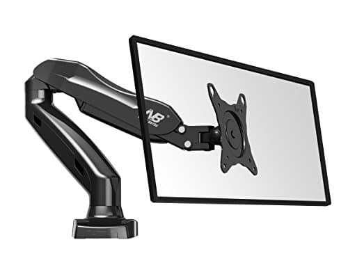 StandMounts Full Motion Desk Swivel Arm Mount for Computer Monitors 17'' - 27 LED LCD Flat Panel TVs from 4.4 lbs upto 14.3 lbs with Gas Spring F80