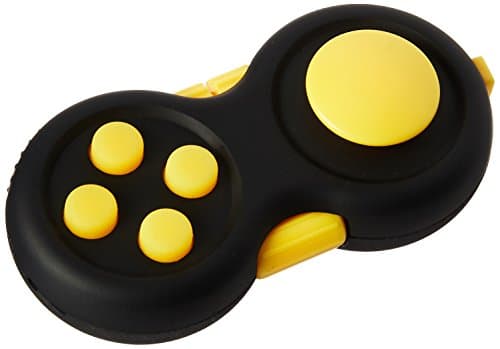 Fidget Pad - the 2nd Generation Fidget Hand Shank Toy with Gamepad Design Relieve Stress &amp; Anxiety Best for ADD,ADHD,OCD,Anxiety Disorder,Autism Different Color£¨Yellow£ Ganowo