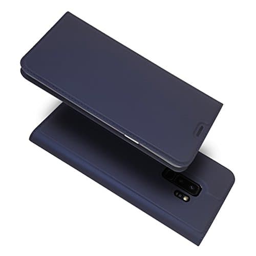 For Samsung Galaxy S9 S9 Plus Case, SingMax Skin Pro Series Ultra Slim Layered Dandy ,Kickstand,Magnetic Closure,TPU bumper,Full Body Protection For Samsung Galaxy S9 smartphone (For Samsung Galaxy S9 S9 Plus, navy blue)