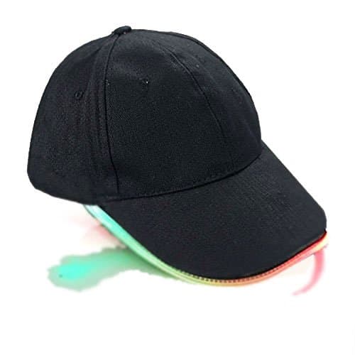 LED Hat,Onlylove Multicolor LED Fiber Optic Illuminated Lights Light Stage Performance Tide Lighted Glow Club Sports Athletic Travel Tour Hat Baseball Bar Party Flash Cap Christmas