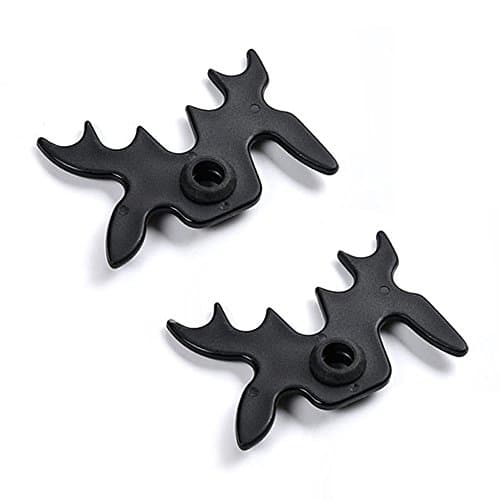 Slip-On Portable Moosehead Bridge Head - 2PCS Pool Billard Cue Rest Stick 9 Positions Bridge Head