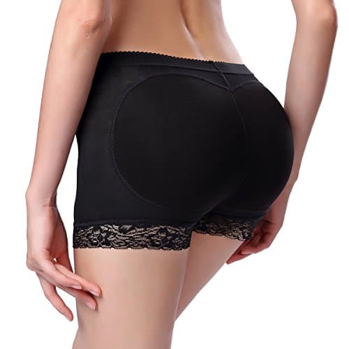 MlissTalk Women Butt Lifter Shapewear Push Up Padded Control Panties Body Shaper Underwear Shortie (S, Black)