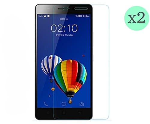Granadatech@ [Pack of 2] Tempered glass screen protector for Lenovo K3 NOTE (thickness 0.3 mm) HD quality, rounded corners 2.5D, 9H high shock resistance. No bubbles when installing the screen protector