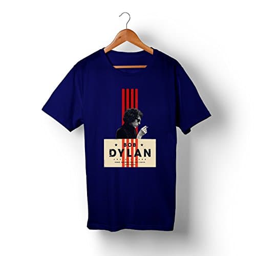 Bob Dylan T-shirt (Medium, Navy)
