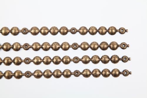 4 MTS UPHOLSTERY STRIP STUDS/ TACKS 11MM OLD GOLD