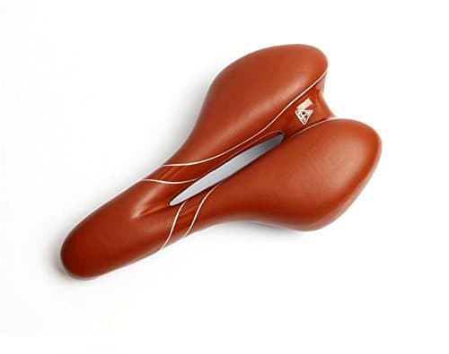 Hollow Silicone Cushion Bicycle saddle Soft Comfortable-Bike Saddle With Soft Cushion , brown