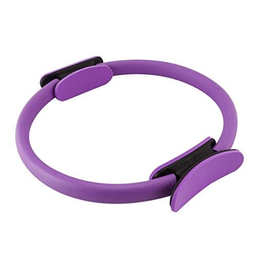 Heedul Magic Circle Yoga Pilates Ring Toning, Sculpting, Strength and Flexibility, Full Body Toning Power Resistance Fitness Circle, Thigh Toner Fitness Exercise Tools(Purple)