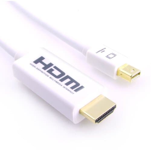 LCS - 1m Mini DisplayPort Cable (**with Audio**) Thunderbolt to HDMI 1.3b - Full HD 1080p - for MacBook, MacBook Air, MacBook Pro, iMac, with Mini DP