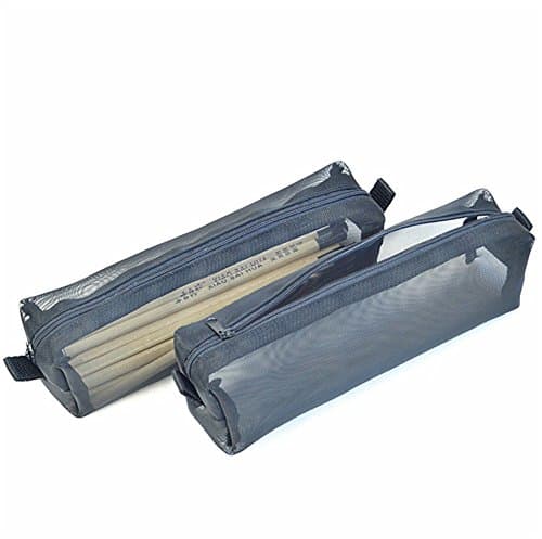 Students Super Large Capacity Canvas Pencil Case Pen Bag Pouch Stationary Case Makeup Cosmetic Bag