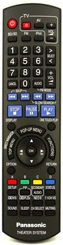 Genuine Compatible with Panasonic Remote Control for SC-BT100 SA-BT100 DVD HOME CINEMA