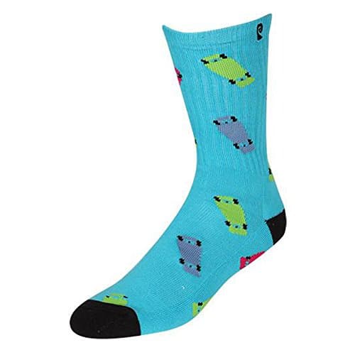 PSOCKADELIC Men's Calf Socks Green Mint/Black One size