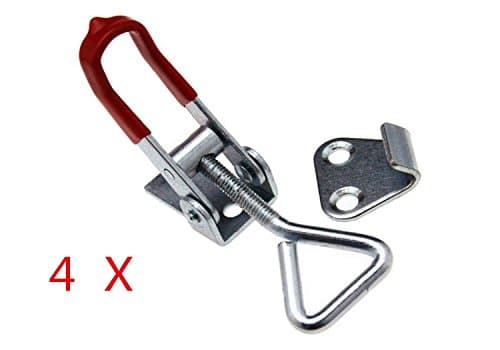 Yulakes 4 x Adjustable Tension Closure Toggle Clamps Crate Lock Caps Lock 300kg / 661lb Bracket Office Store home