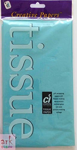 CI 17 GSM 10-Piece 50 x 76 cm Super Value Tissue Packs, Light Blue